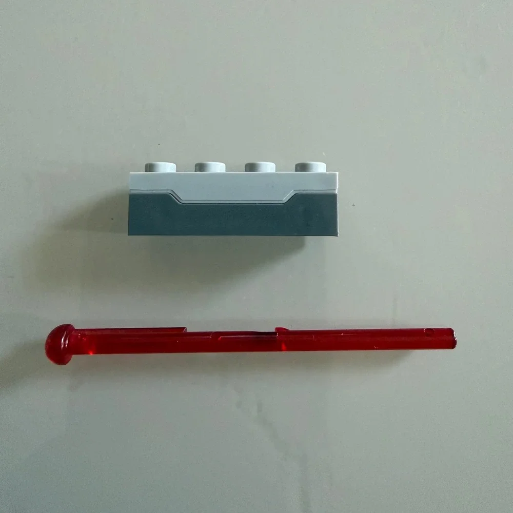 LEGO Spring Shooter with Shooter Dart Light Bluish Gray 12pc Lot Excellent - Picture 4 of 4